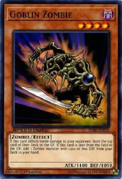 Yugioh - Goblin Zombie - 1st Edition NM - Free Holographic Card - Image 1