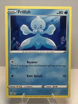 ERROR (Square Corners) Frillish 041/163 SWSH05 Battle Styles Pokemon Card - Image 1
