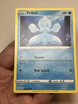 ERROR (Square Corners) Frillish 041/163 SWSH05 Battle Styles Pokemon Card - Image 3
