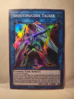 Yu-Gi-Oh Trading Card Reverse Holo Shootingcode Talker 1996 1st Edition Cyberse - Image 1