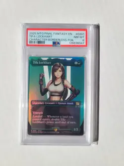 MTG Tifa, Lockhart Borderles FOIL PSA 8 NM-MT 2025 Final Fantasy Magic Card 0391 - Image 4