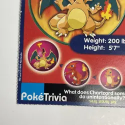 Charizard Pokemon Card 6 Promo 1999 Poke Trivia Mewtwo Strikes Back Movie Scene - Image 5