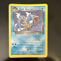 Pokemon Dark Gyarados 8/82 Team Rocket Holo Rare English HP70 2000 Wizards Card - Image 1