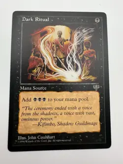 1X MTG Dark Ritual NM Mirage X1 Never Played - Image 1