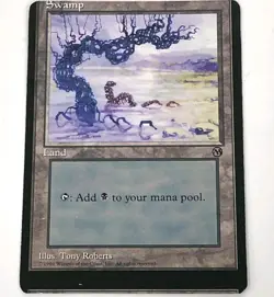 Miscut NFC Magic the Gathering MTG Arena Promo Lands Set Tony Roberts 1996 - Image 5