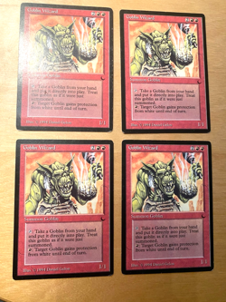 MTG 4X (Playset) Goblin Wizard The Dark PL-GD - Image 1