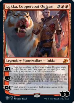 1x Lukka, Coppercoat Outcast - Promo Pack NM-Mint, English Planeswalker Stamped - Image 1