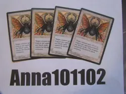 Black Scarab x4 4x, Ice Age White MTG - Image 1