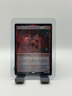 MTG, Urabrask, Heretic Praetor FOIL Promo Pack 129 NM Streets of New Capenna NM - Image 1