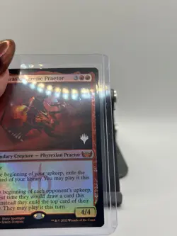 MTG, Urabrask, Heretic Praetor FOIL Promo Pack 129 NM Streets of New Capenna NM - Image 2