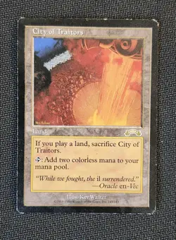 MTG City of Traitors Exodus, English, Moderately Played Condition - Image 1