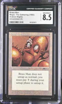 MTG Arabian Nights BRASS MAN CGC 8.5 (9071) Graded Power LPD - Image 1