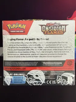 Pokemon TCG Obsidian Flames Booster Box Factory Sealed English SV03 New - Image 2