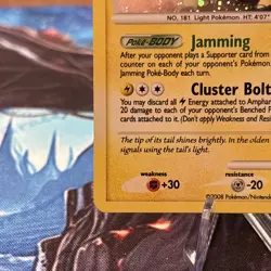 Pokemon Ampharos 1/17 POP Series 7 Promos Holo Rare NM *Swirl* Holo Pattern - Image 3