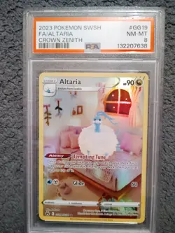 2023 POKEMON SWORD & SHIELD CROWN ZENITH #GG19 FULL ART/ALTARIA PSA 8 - Image 1