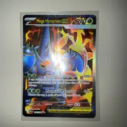 Mega Heracross ex 108/094 Phantasmal Flames Secret Rare Pokemon TCG NM Card - Image 1