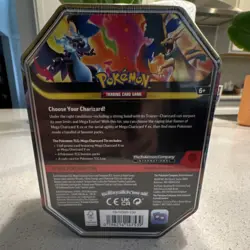 Pokemon Mega Charizard Y EX Tin Metal Box Standard Size Pokemon TCG - Image 2