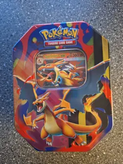 Pokemon TCG MEGA CHARIZARD Y Ex Tin. New Sealed - Image 1