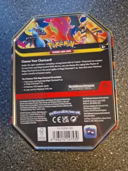 Pokemon TCG MEGA CHARIZARD Y Ex Tin. New Sealed - Image 2