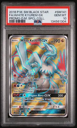 White Kyurem GX SM141 Promo PSA 10 Pokemon TCG - Image 1
