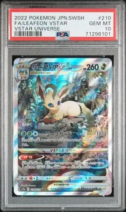 PSA 10 Leafeon VSTAR #210 Pokemon SWSH VSTAR Universe Japanese 2022 JS226 - Image 1