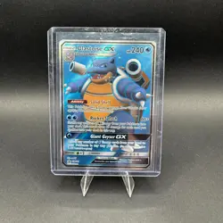 Blastoise GX Pokemon Sun&Moon Promo SM189 Full Art Holo LP - Image 1