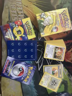 Pokemon Lt. Surge Theme Deck WOTC Vintage Gym Heroes 1999-2000 Complete Box - Image 1