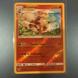 Arcanine 22/149 SM Base Set Reverse Holo Pokemon TCG - Image 1