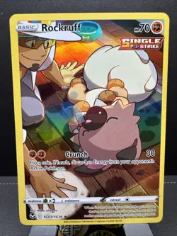 Rockruff TG07/TG30 - SWSH Silver Tempest Full Art Trainer Gallery Pokemon TCG NM - Image 1