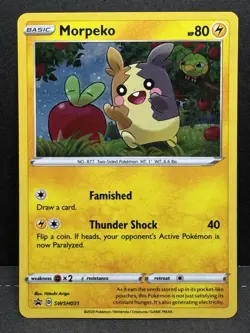 Morpeko Cosmos Holo Black Star Promo - SWSH031 - Sword & Shield Pokemon 2020 - Image 1