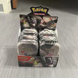 Pokemon Unova SV10.5 Mini Tin Display - 8 Sealed Tins - Black Bolt White Flare - Image 1