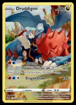 2022 Sword & Shield Series - Silver Tempest - Trainer Gallery Druddigon Rare - Image 1