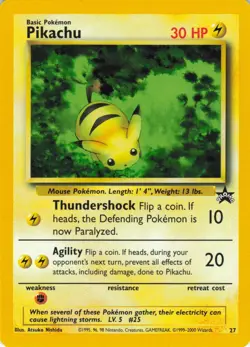 Pikachu - #27 WOTC Black Star Promo - Pokemon TCG - 2000 - Image 1