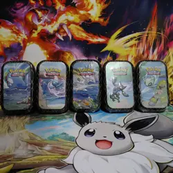 Pokemon Shining Fates Mini Tin Set Sealed (One Of Each Artwork) - Image 1