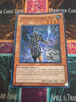 Yugioh Legendary Six Samurai - Kizan STOR-EN020 Super Rare Unlimited Near Mint - Image 1