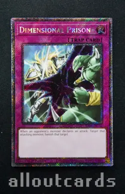 2025 Yu-Gi-Oh! Quarter Century Stampede 1st Ed Dimensional Prison RA04-EN132 - Image 1