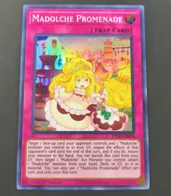 Yu-Gi-Oh! Madolche Promenade Super Rare Trap ETCO-EN076 1st Edition LP - Image 1