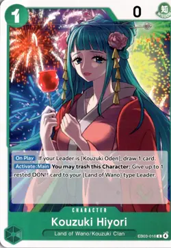 Kouzuki Hiyori C Extra Booster: One Piece Heroines Edition EB03-016 One Piece - Image 1