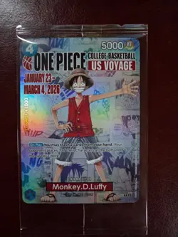 One Piece Monkey.D.Luffy US Voyage College Basketball ILLINI vs Michigan - Image 1