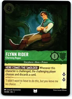 #74 Flynn Rider - Charming Rogue - COLD FOIL 2023 Disney Lorcana First Chapter - Image 1