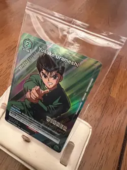 Union Arena TCG Release Event Winner Card Yusuke Urameshi Foil English YYH-1-036 - Image 3