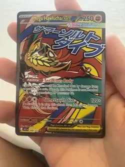 Pokemon TCG Mega Hawlucha Ex 268/217 Ascended Heroes English Mega Attack Rare NM - Image 3