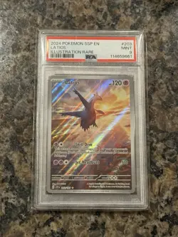 Pokemon Latios Illustration Rare Holo Sv08 PSA 9 English 2024 - Image 1