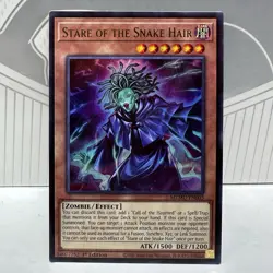 Yugioh TCG - Stare of the Snake Hair MZMU-EN003 - Ultra Rare 1st Edition NM - Image 1