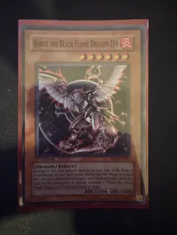 Yu-Gi-Oh Horus the Black Flame Dragon LV6 SOD-EN007 Super Rare 1st Edition - Image 2