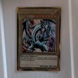 Konami Blue-Eyes White Dragon Maximum Gold El Dorado MGED-EN001 1st Edition Gold - Image 1