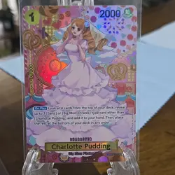 One Piece CCG Charlotte Pudding SP OP03-112 NM English Edition - Image 1