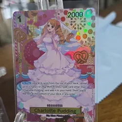 One Piece CCG Charlotte Pudding SP OP03-112 NM English Edition - Image 2