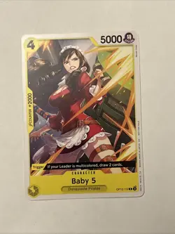 Baby 5 Rare (R) OP12-112 Tournament Pack 2026 Vol. 1 English Foil - Image 1