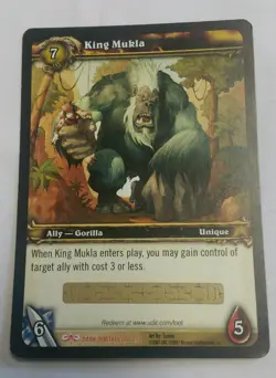 World of Warcraft King Mukla LOOT Unused Tcg UNSCRATCHED - Image 1